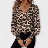 Joana - Štýlová blúzka s leopardím vzorom
