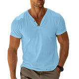 Camisa Henley - Úzky Strih Pohyb