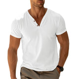 Camisa Henley - Úzky Strih Pohyb