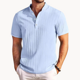 Henley košeľa - Krátky zapínací placket