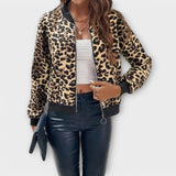 Raquel - Elegantný Leopardí Kabát
